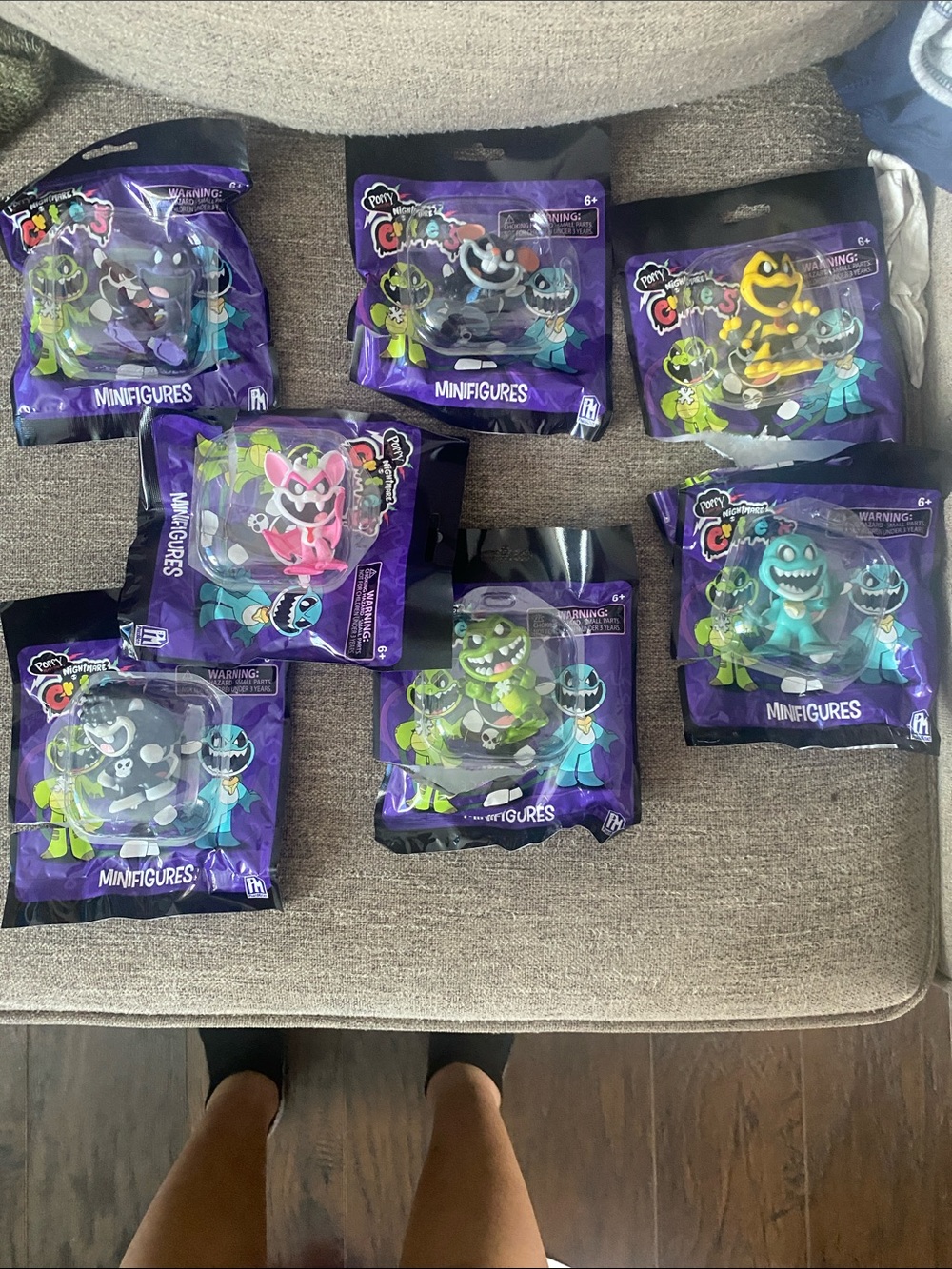Poppy playtime nightmare critters figures set of 7 out of 10